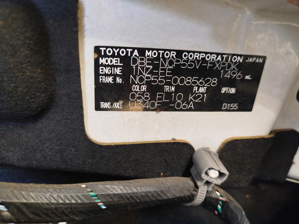 AUTOMOVIL TOYOTA SUCCEED 2002-2014 WAGON NCP51 NCP59