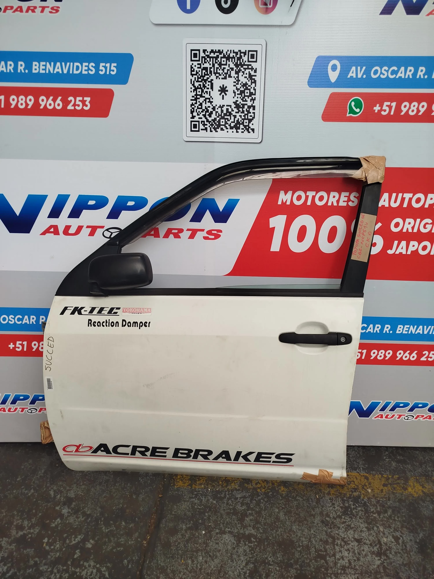 PUERTA DELANTERA TOYOTA SUCCEED 2002-2013 NCP51V NCP58G LH M/T