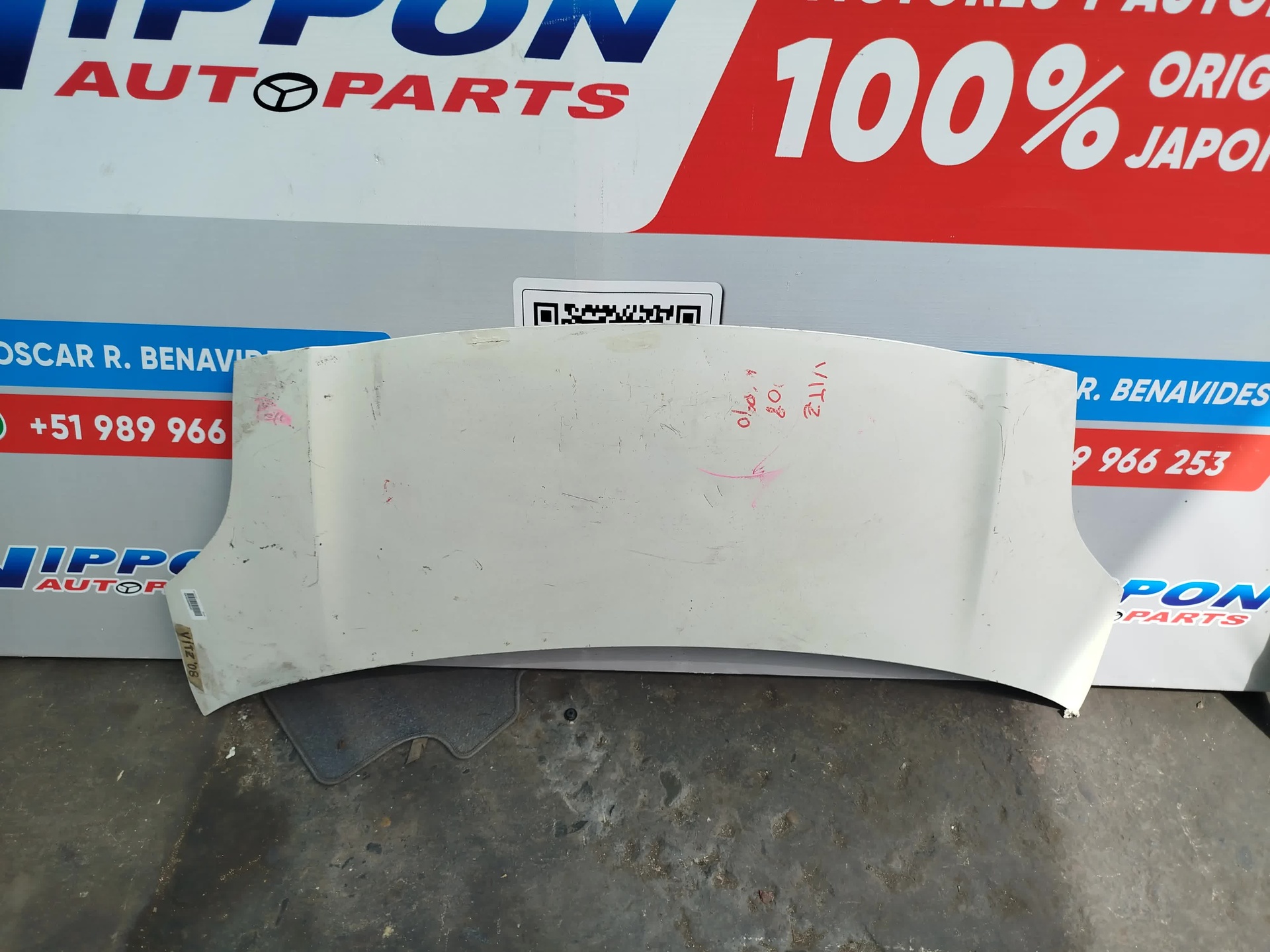 CAPOT TOYOTA VITZ 2005-2010 KSP90 SCP90 -2009 KSP90 NCP91 BLANCO