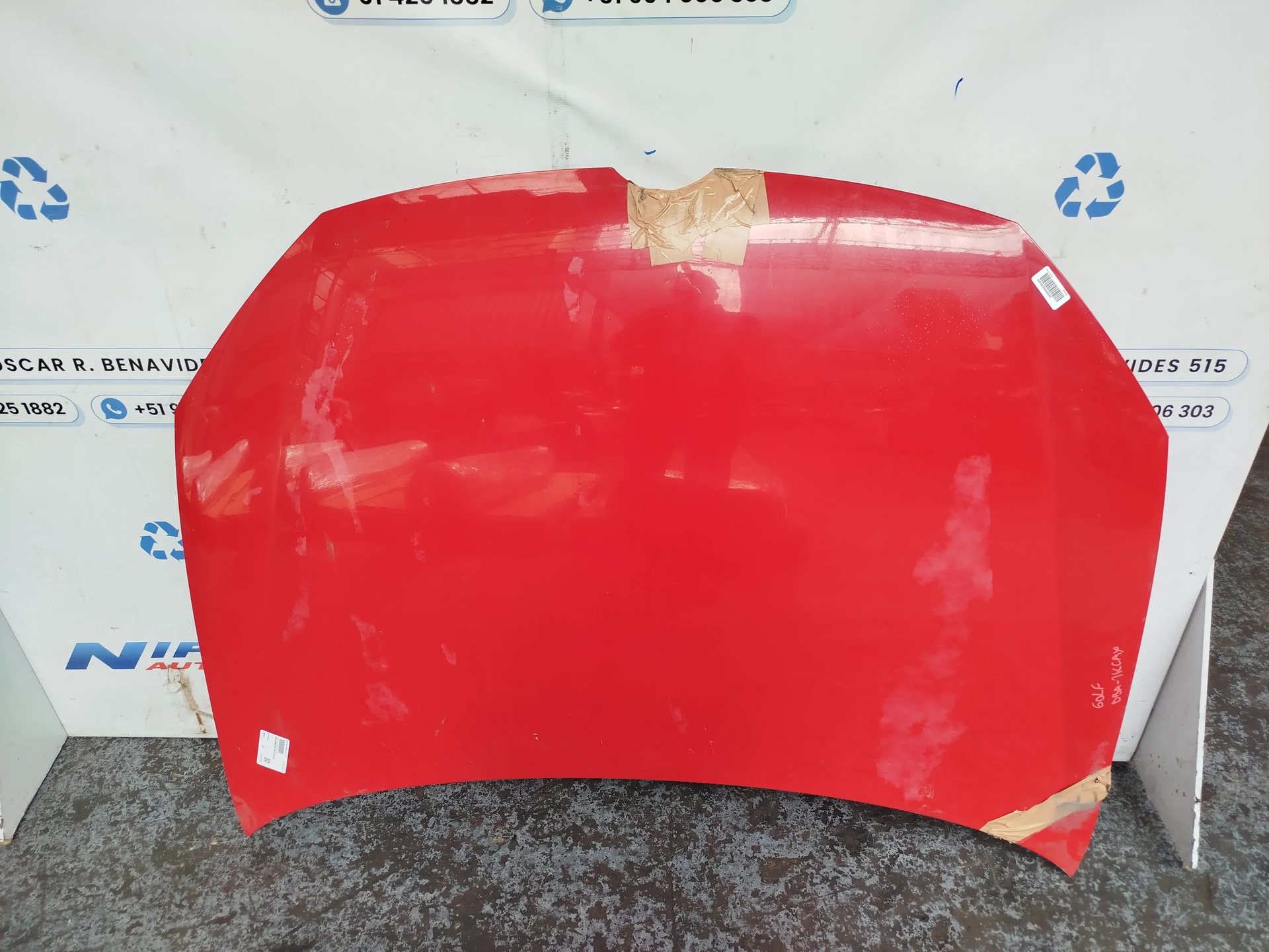 CAPOT VOLKSWAGEN GOLF 2008-2011 1KCAX ROJO