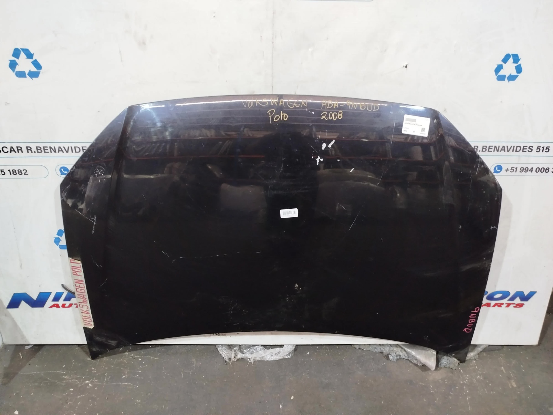 CAPOT VOLKSWAGEN POLO 2007-2009 9NBUD