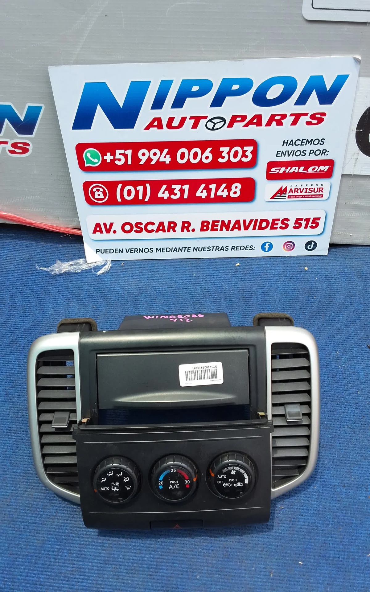 CONSOLA DE RADIO NISSAN WINGROAD 1999-2005 Y11 WFY11