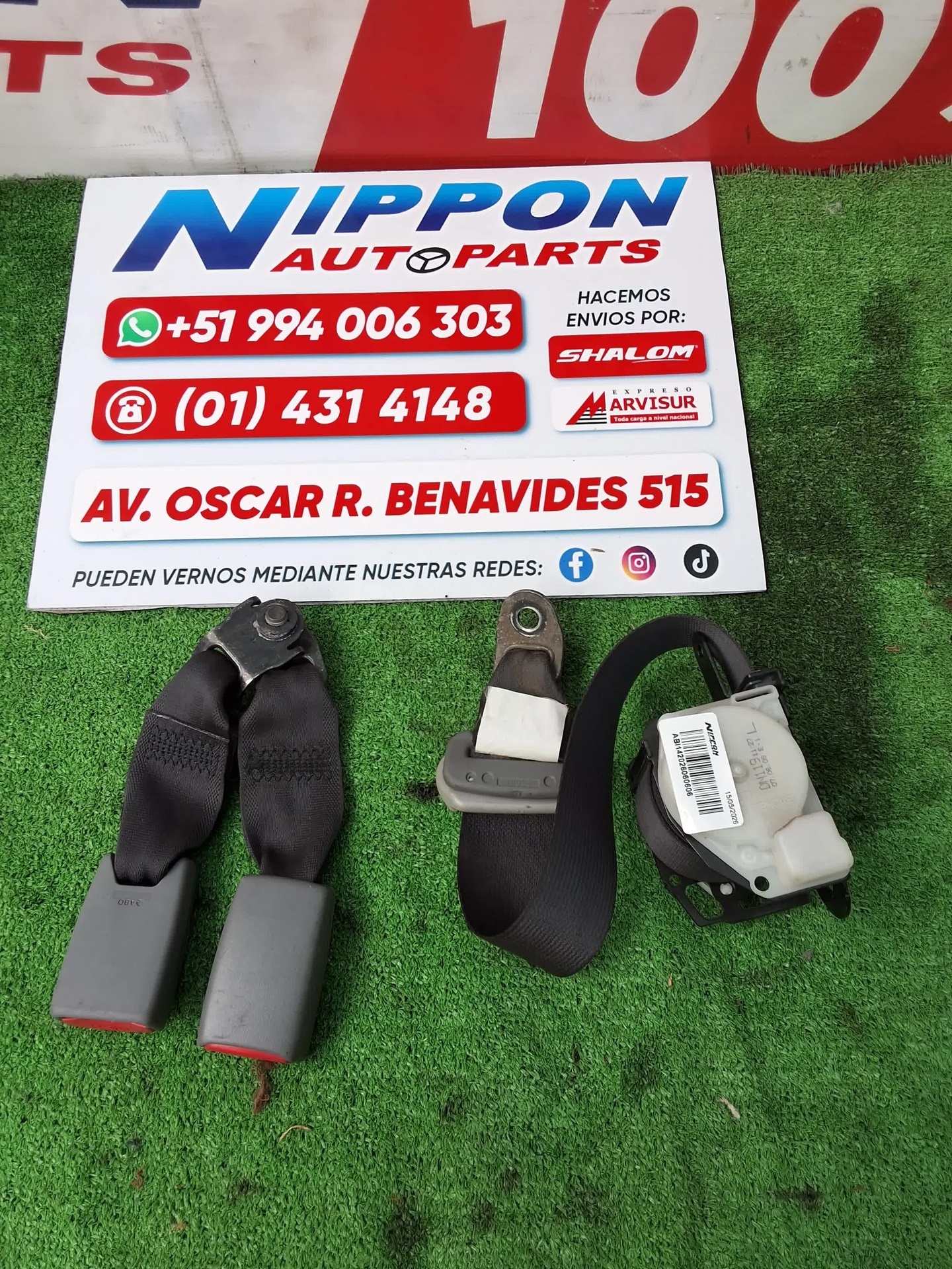 CINTURON DE SEGURIDAD POSTERIORES MITSUBISHI LANCER 2003-2008 CS2V