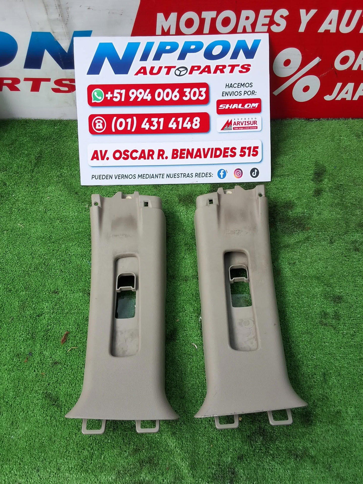 CUBIERTA POSTE CENTRAL PUERTA SUPERIOR TOYOTA BELTA 2005-2012 SCP92 NCP96 KSP92 PAR