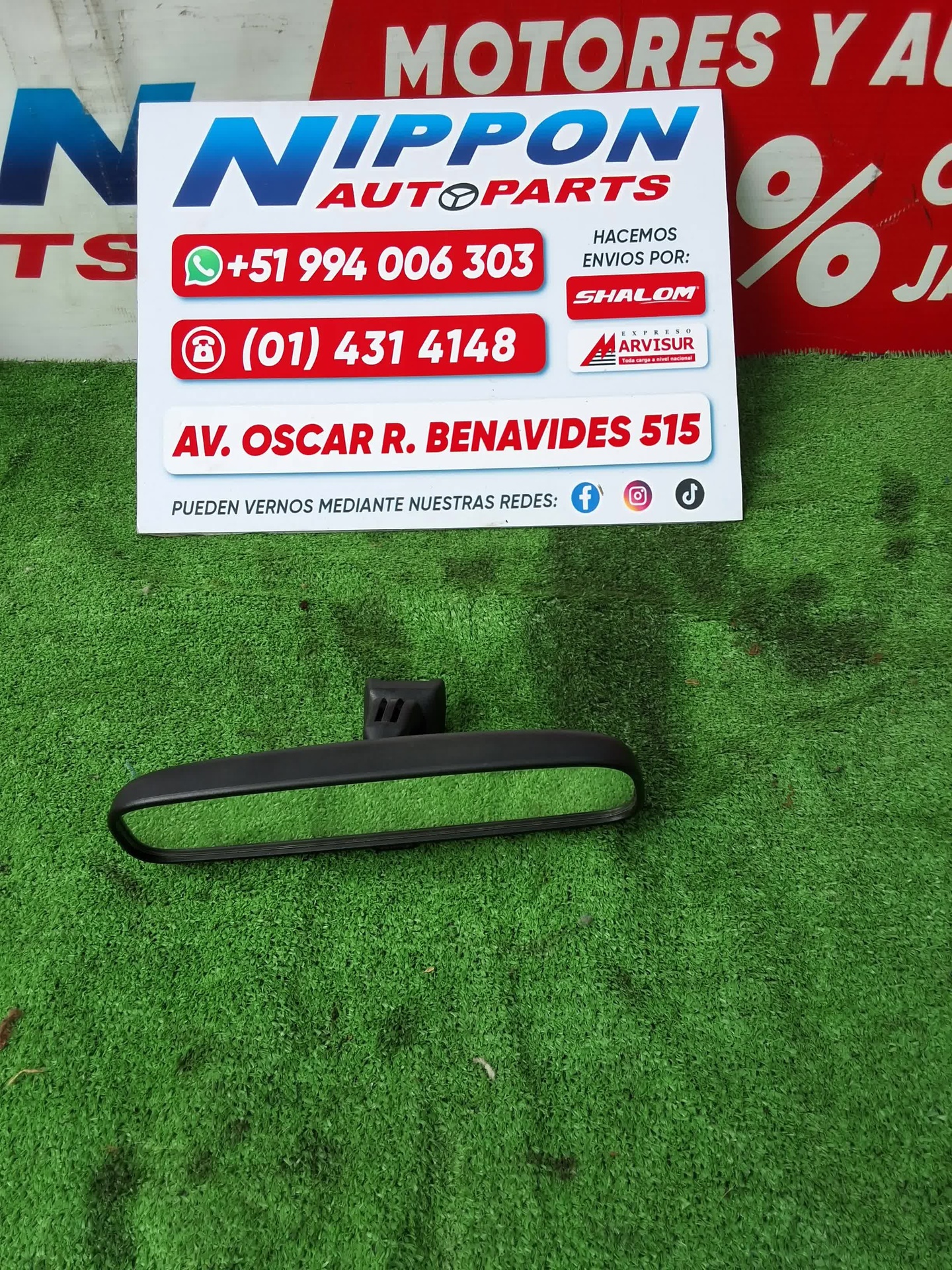 ESPEJO INTERIOR RETROVISOR TOYOTA BELTA 2005-2012 SCP92 KSP92 PAR