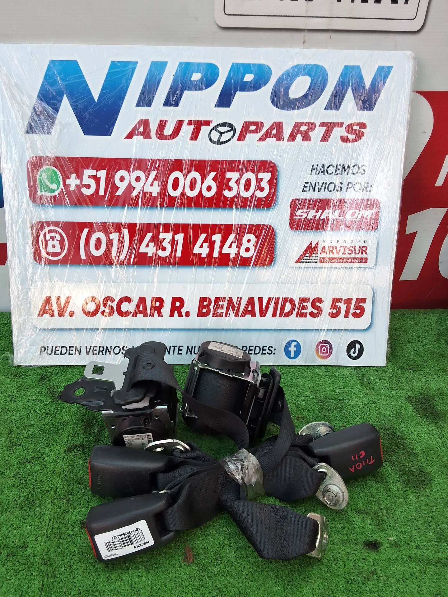 CINTURON DE SEGURIDAD POSTERIORES NISSAN TIIDA 2004-2012 C11 JC11