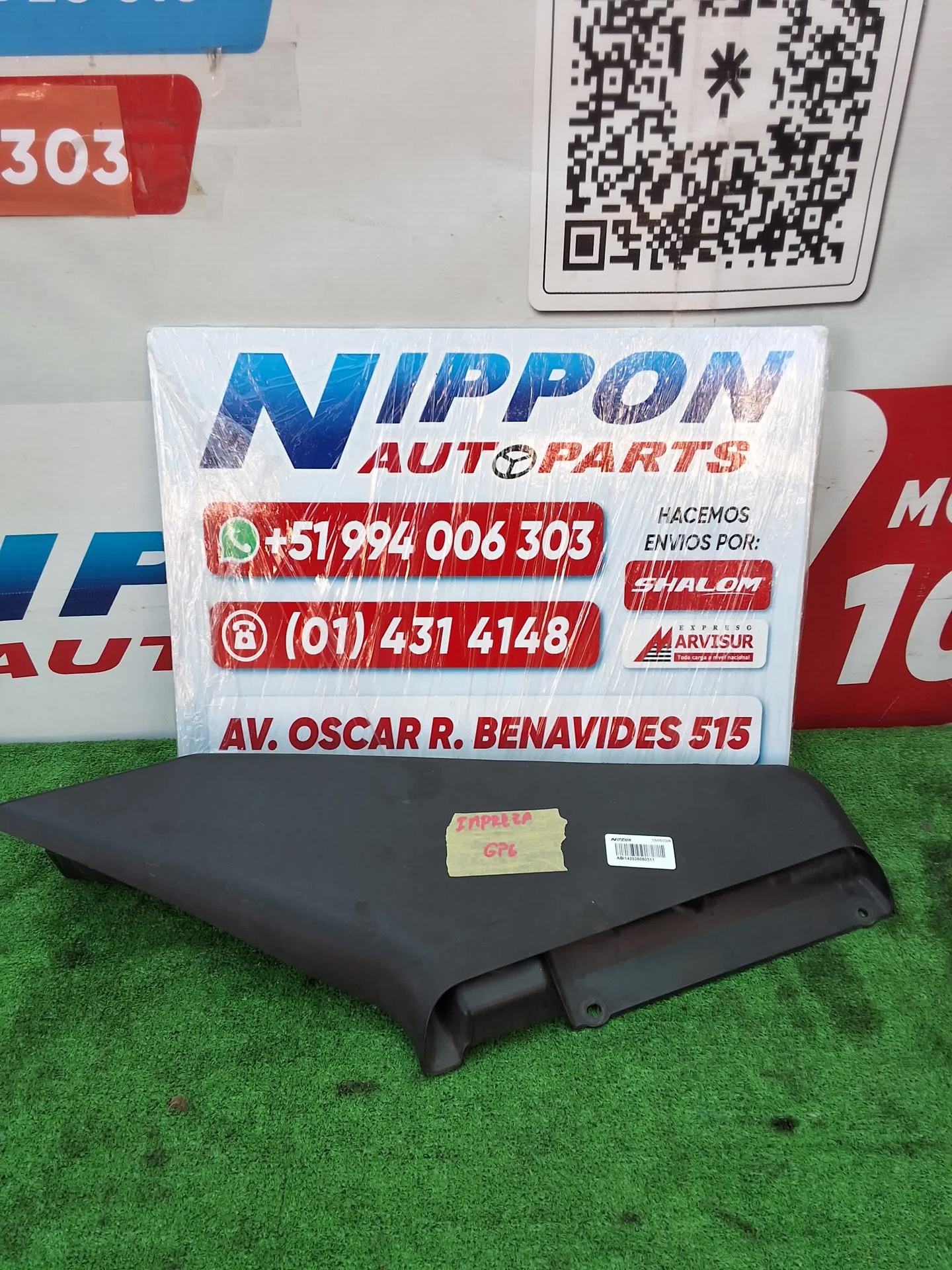 CUBIERTA PLASTICO INTERIOR SUBARU IMPREZA SPORT 2011-2016 GP2 GP7