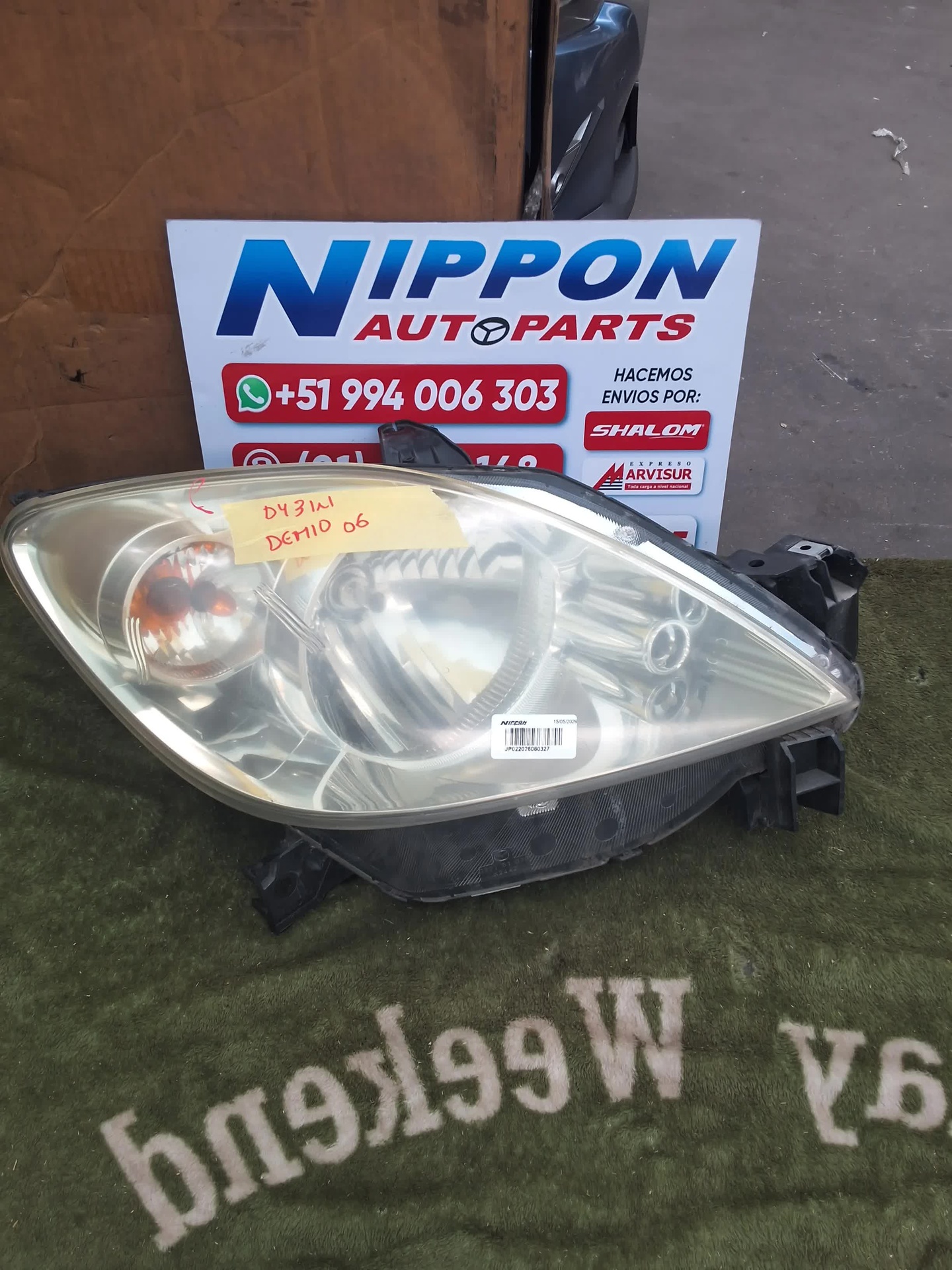 FARO DELANTERO MAZDA DEMIO 2002-2007 DY3W DY5R P5548 RH