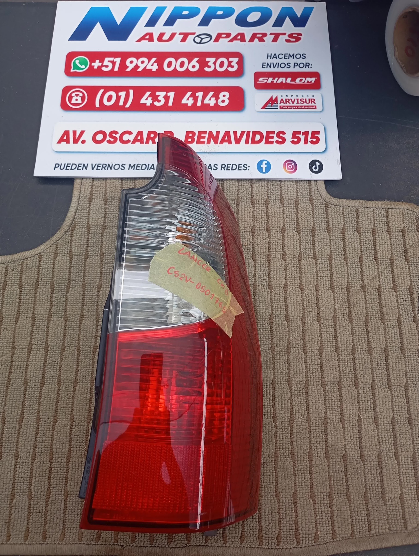FARO POSTERIOR MITSUBISHI LANCER CEDIA SW 2003 CS2V RH 22087610
