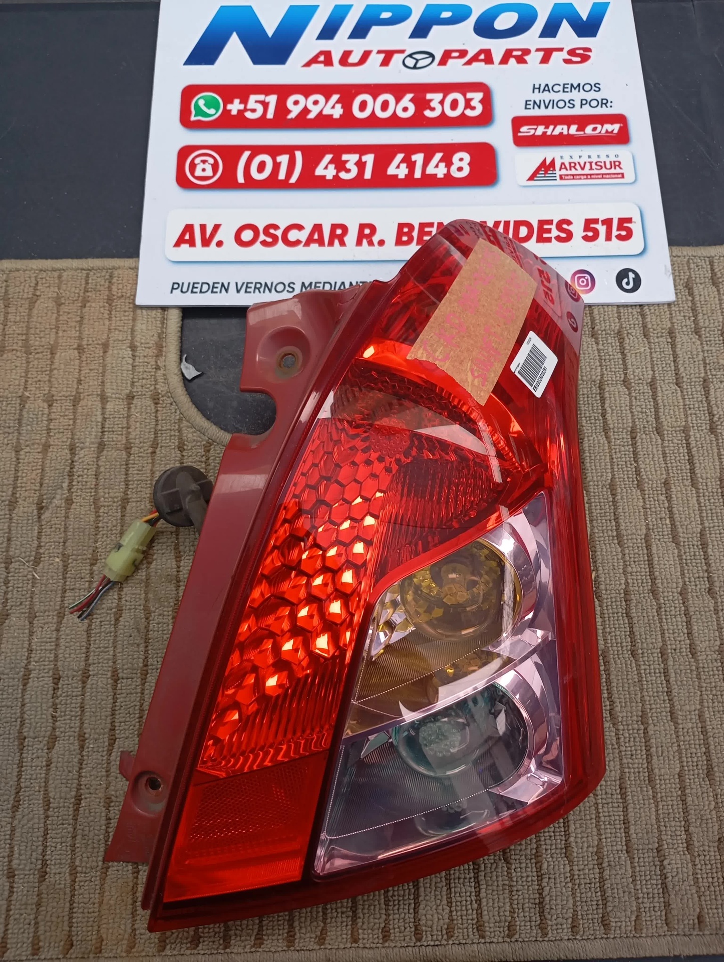 FARO POSTERIOR SUZUKI SWIFT 2007 ZD21S ZC71S 5696 RH HONSHA