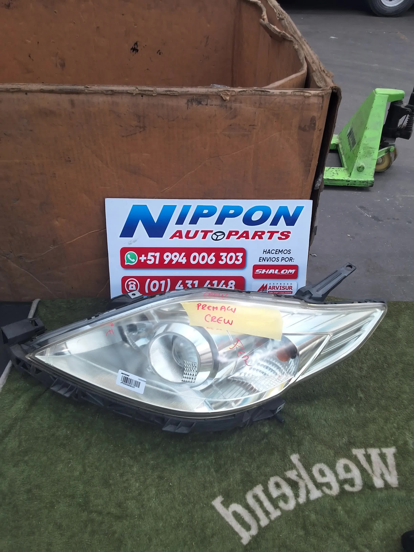 FARO DELANTERO MAZDA PREMACY 2005-2009 CREW CR3W P7137 LH