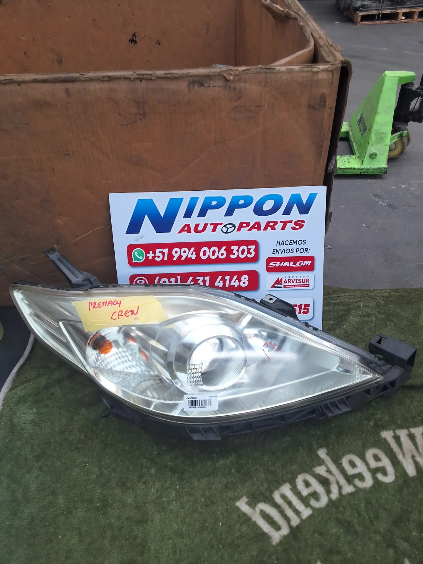 FARO DELANTERO MAZDA PREMACY 2005 CREW P4998 RH