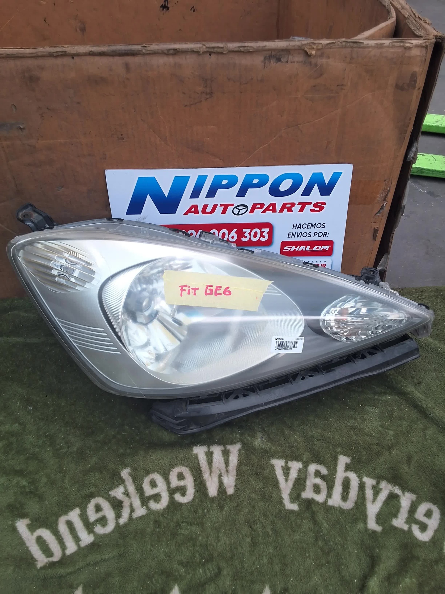 FARO DELANTERO HONDA FIT 2009 GD9 RH P6869 C/E.