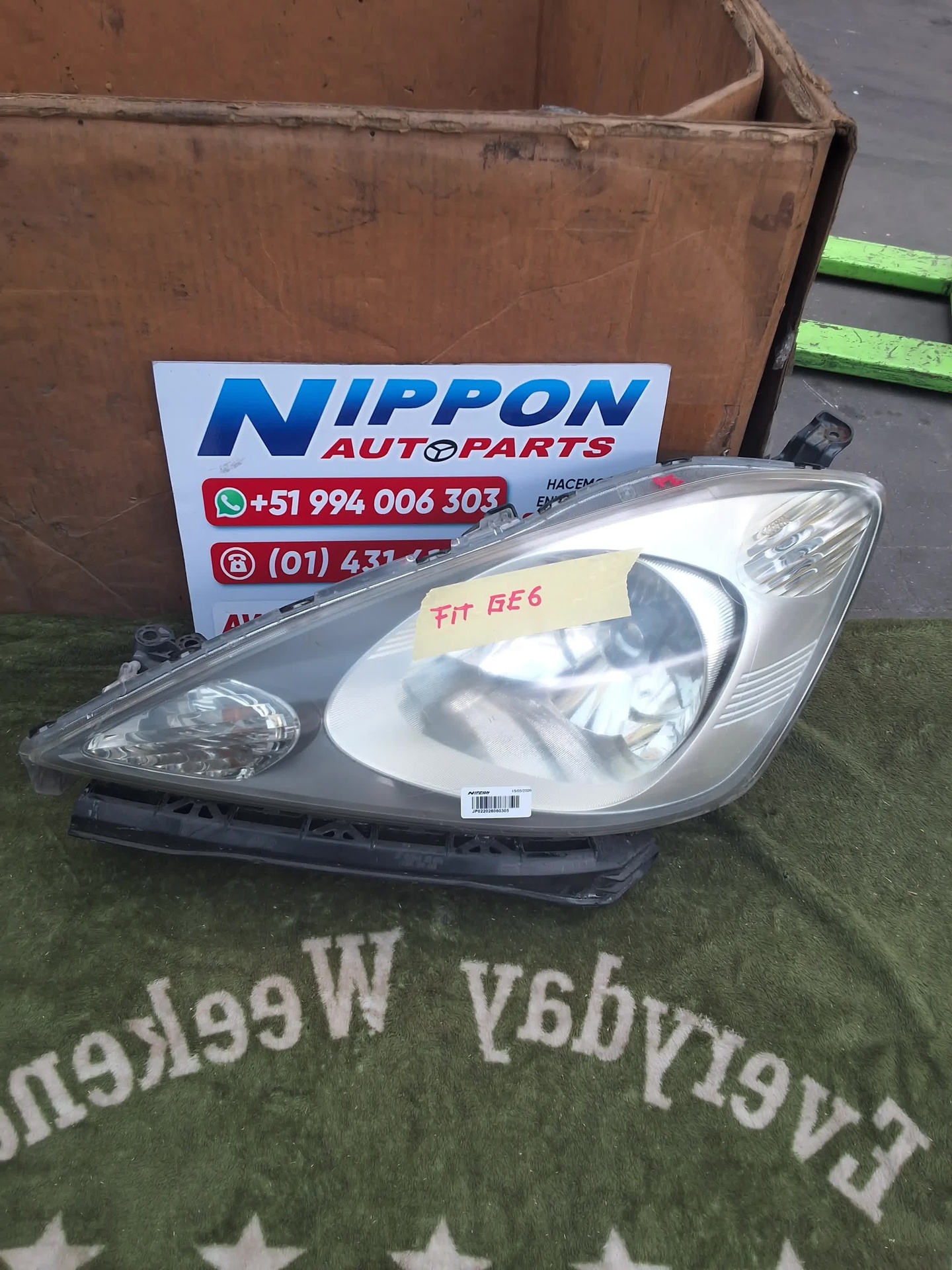 FARO DELANTERO HONDA FIT 2009 GD9 LH P6869 C/E.