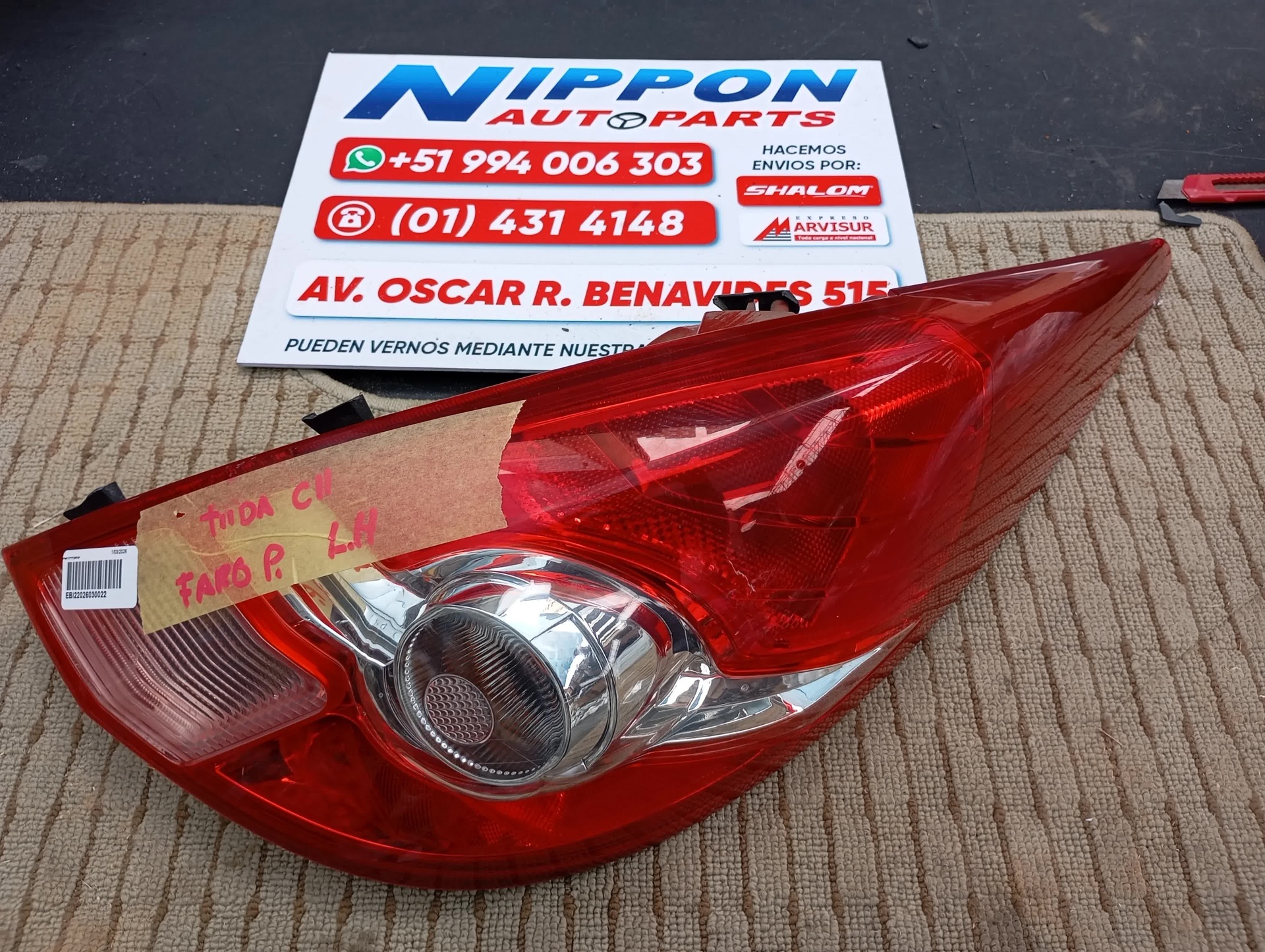 FARO POSTERIOR NISSAN TIIDA 2004-2012 C11 NC11 RH P9377