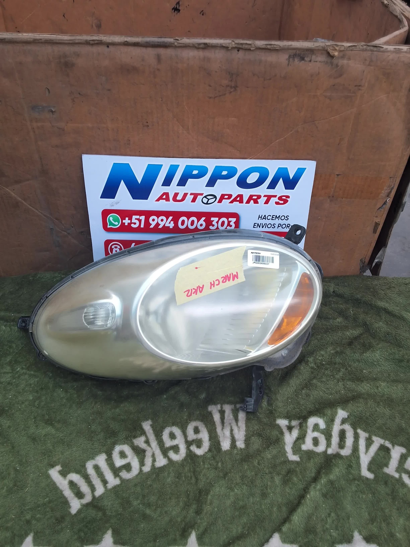 FARO DELANTERO NISSAN MARCH 2002-2010 AK12 YK12 RH 1816