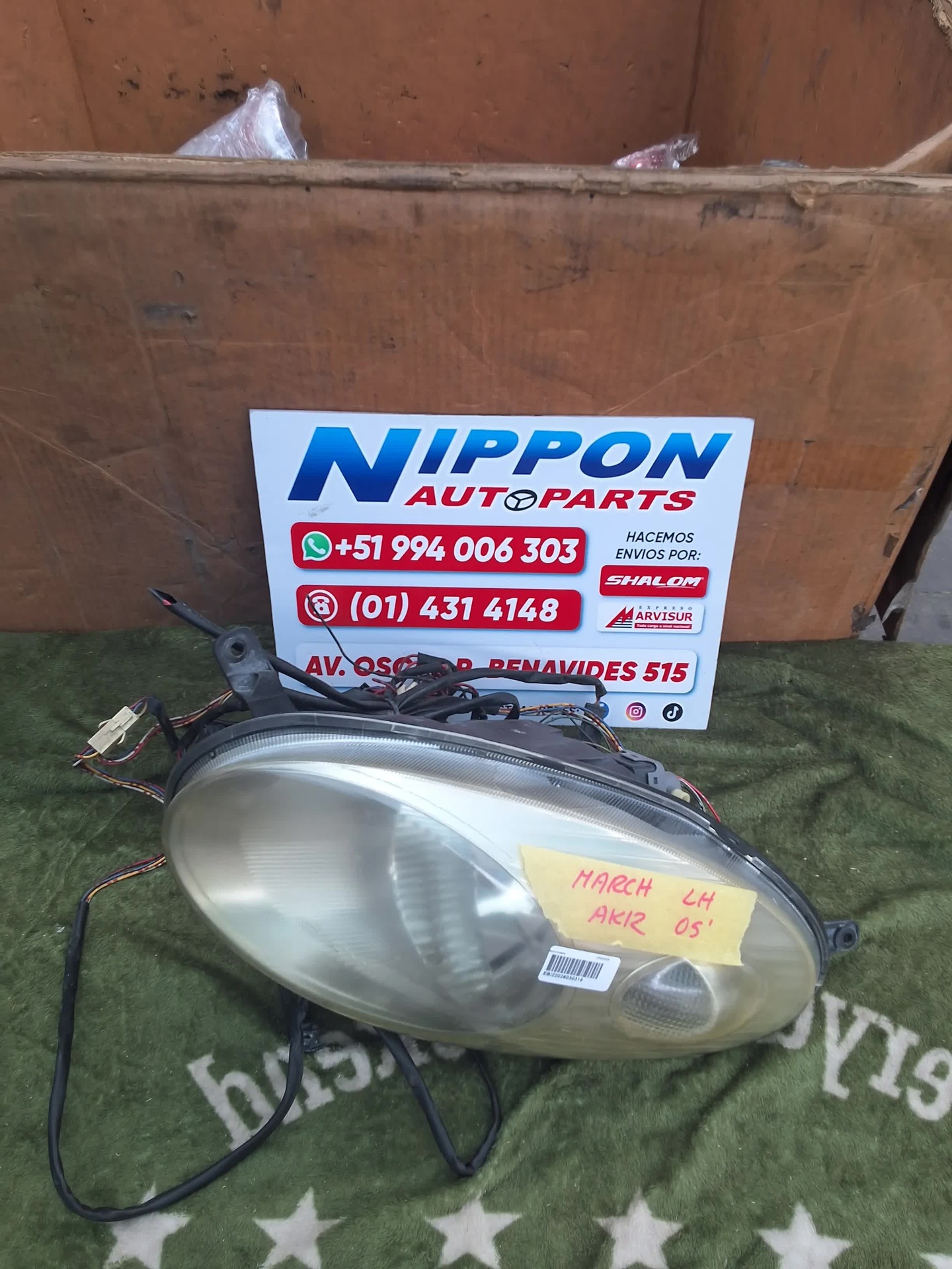 FARO DELANTERO NISSAN MARCH 2002-2010 AK12 YK12 1704 LH
