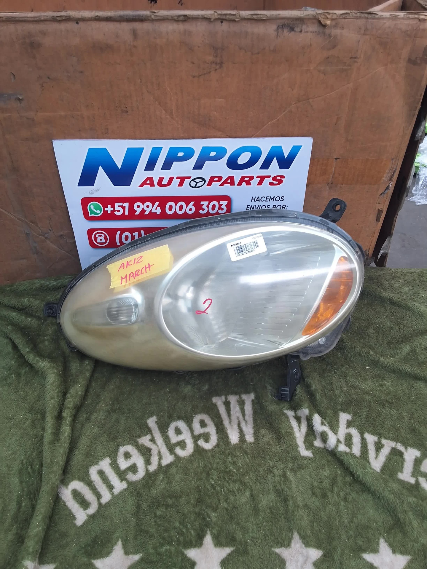 FARO DELANTERO NISSAN MARCH 2002-2010 AK12 YK12 RH 1817