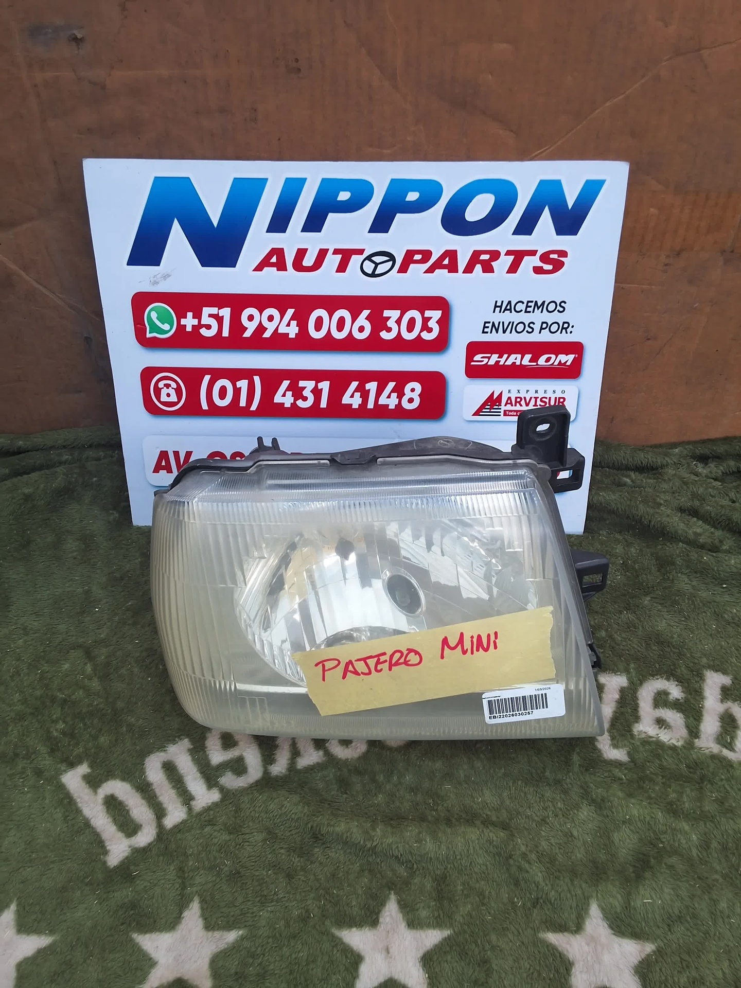 FARO DELANTERO MITSUBISHI MINI PAJERO 2000 H53A LH 10087339