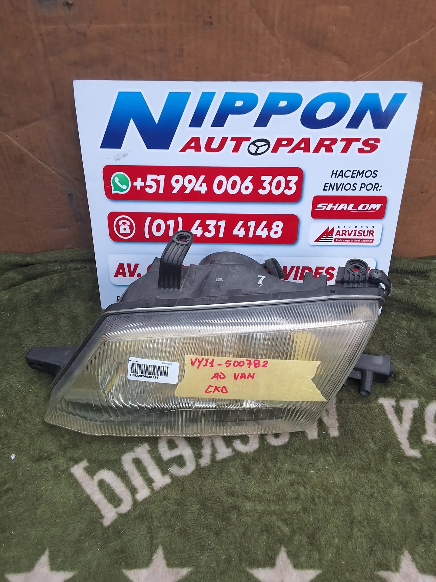 FARO DELANTERO NISSAN AD VAN 1999-2008 Y11 VFY11 LH 1634