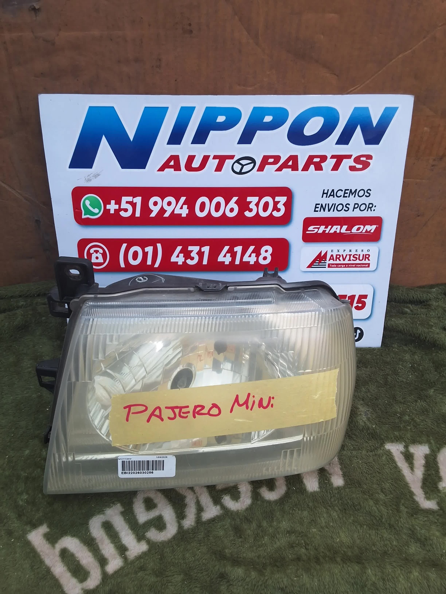 FARO DELANTERO MITSUBISHI MINI PAJERO 2000 H53A RH 10087339