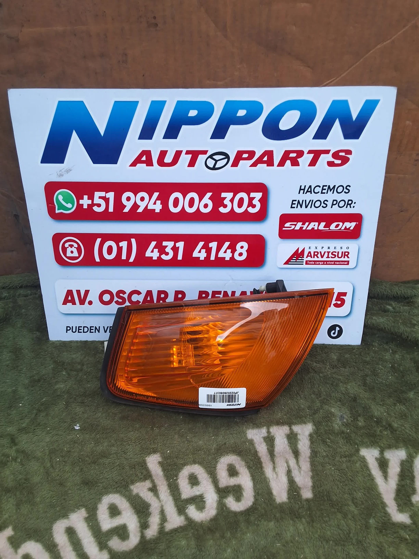 FARO DIRECCIONAL NISSAN AD VAN 1999-2008 Y11 VFY11 LH AMBAR 3433