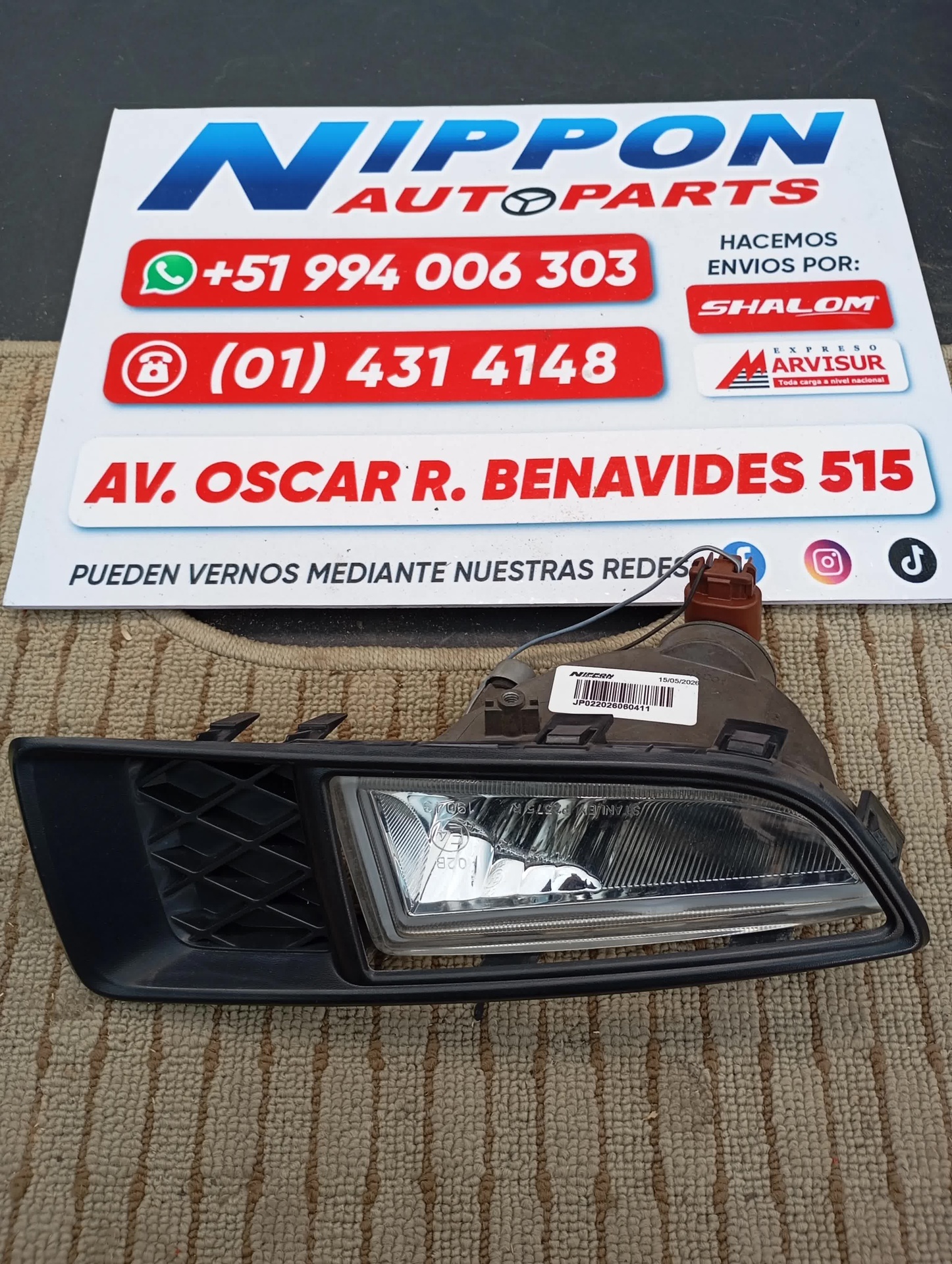 FARO PARACHOQUE DELANTERO MAZDA DEMIO 2002-2005 DY3W DY5W D351-50021 RH