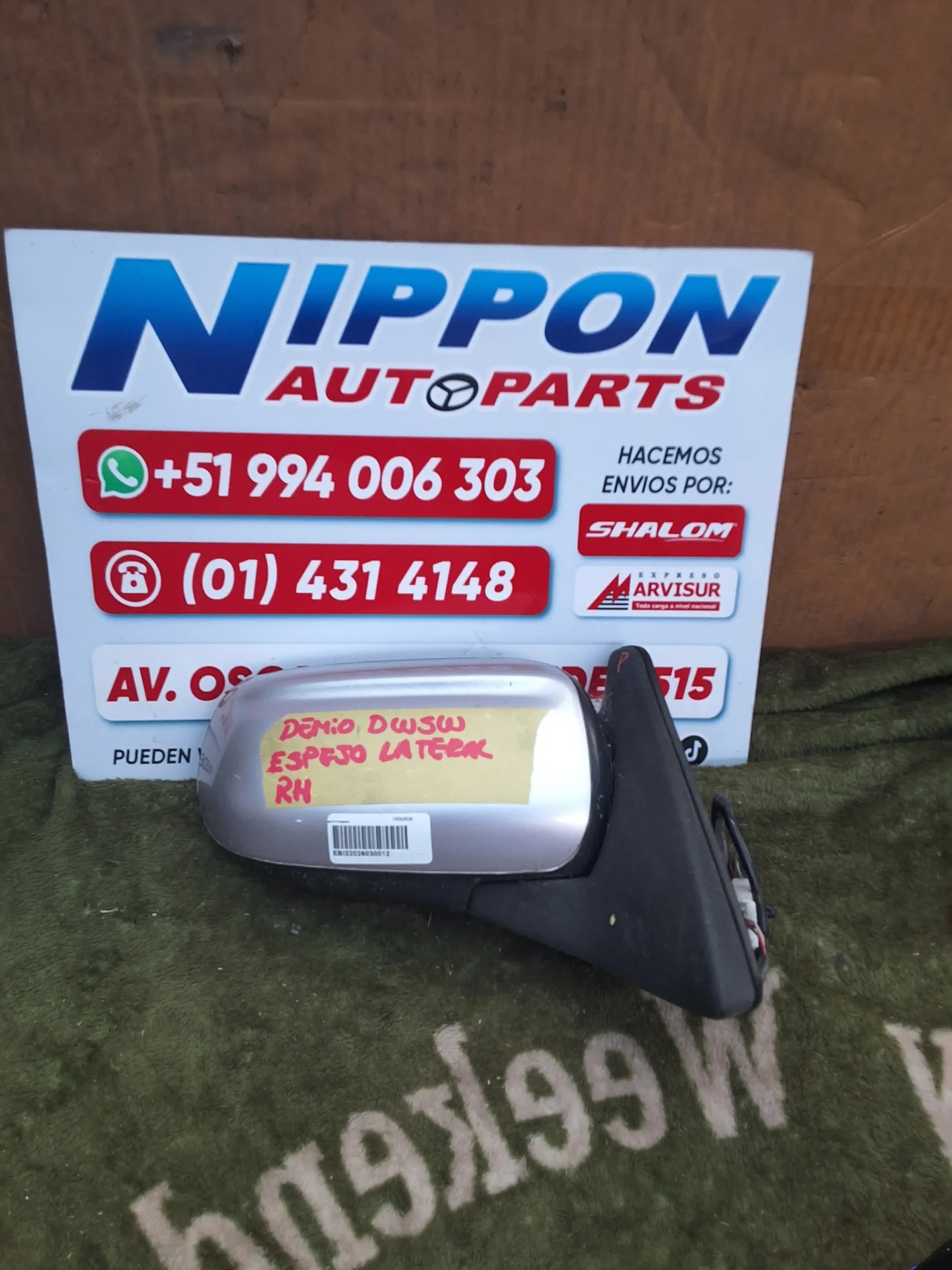 ESPEJO DE PUERTA MAZDA DEMIO 1996-2002 DW3W DW5W RH M22