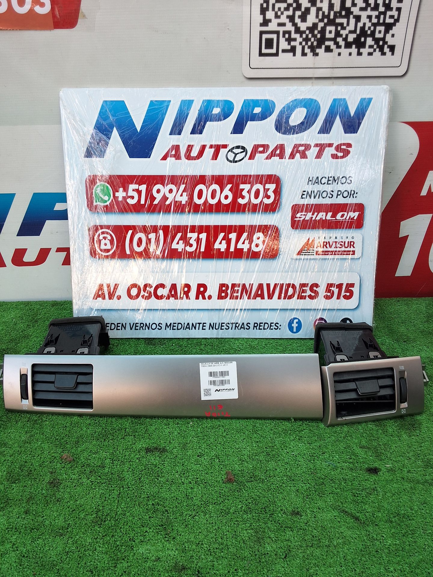 REJILLA DE AIRE A/C NISSAN TIIDA 2004-2012 C11 JC11