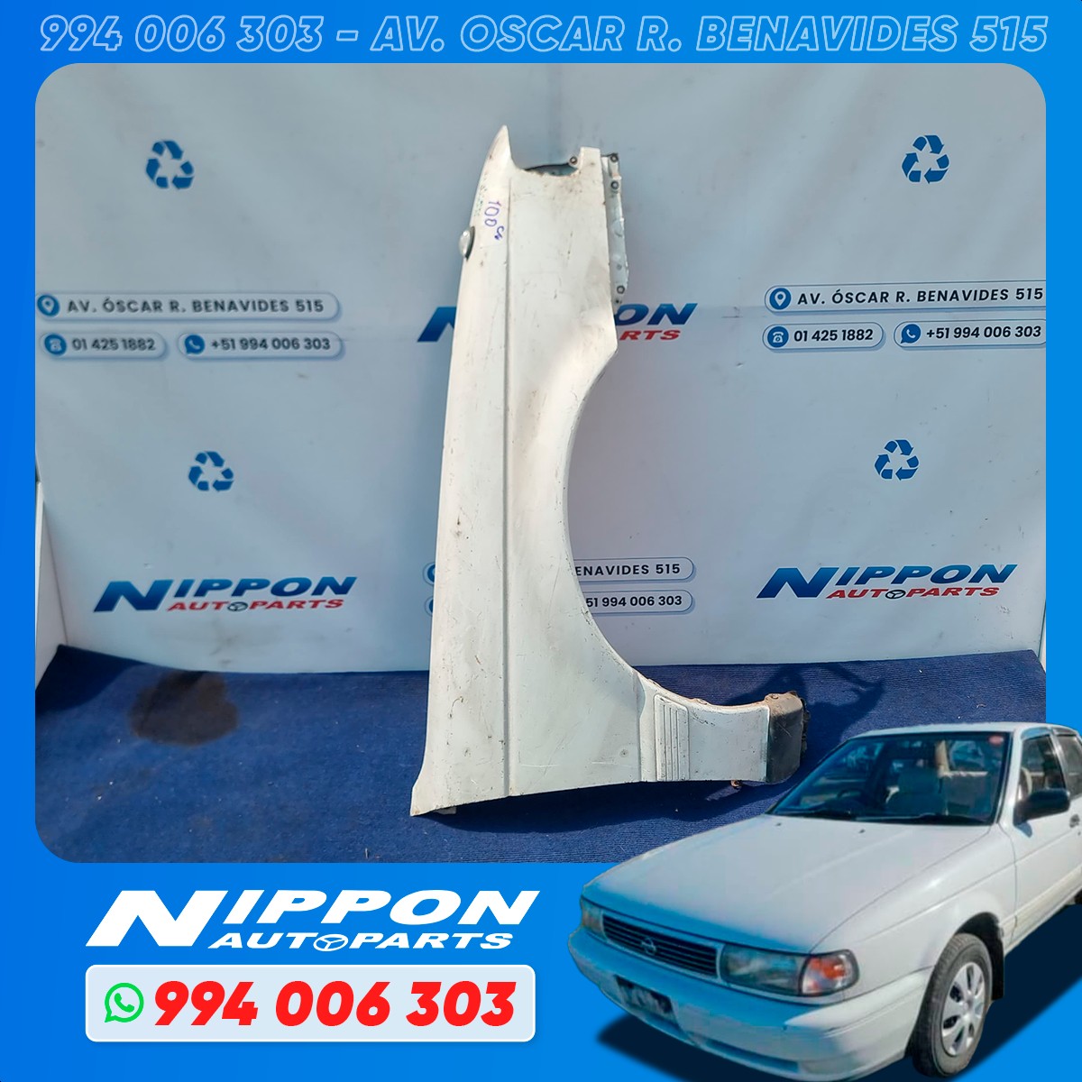 GUARDAFANGO NISSAN SUNNY 1990-1994 B13 FB13 RH