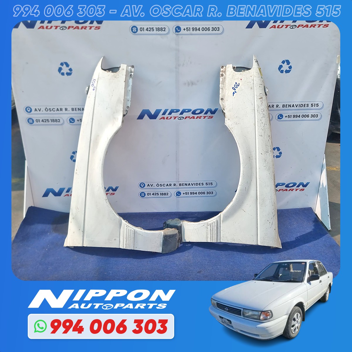 GUARDAFANGO NISSAN SUNNY 1990-1994 B13 FB13 LH