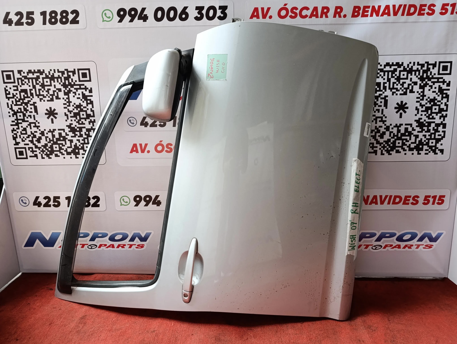 PUERTA DELANTERA TOYOTA WISH 2003-2009 ZNE10G ANE11W A/T RH
